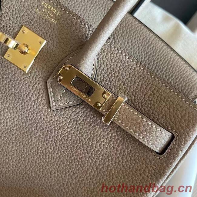 Hermes original Togo Leather HB25O light gray