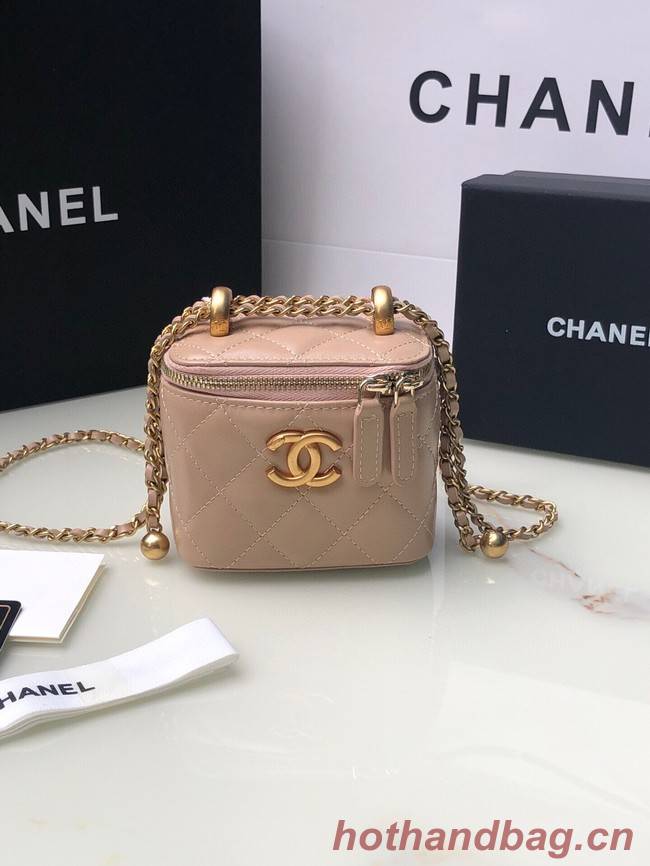 Chanel mini Shoulder Bag Lambskin & Gold-Tone Metal AP2292 pink