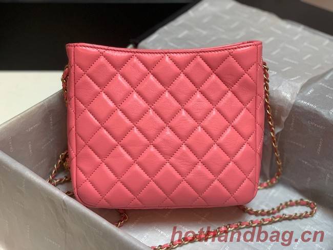 Chanel mini Shoulder Bag Lambskin&Gold-Tone Metal AS3259 rose