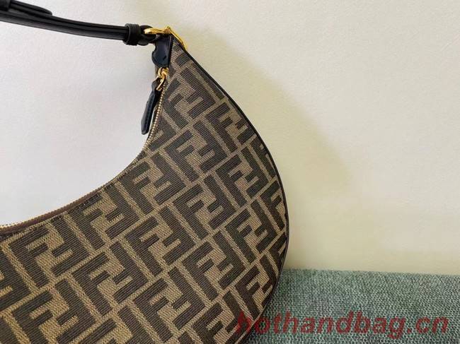 Fendi graphy Small fabric bag 8BR798A brown