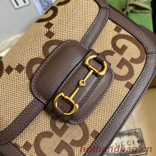 Gucci Horsebit 1955 jumbo GG mini bag 658574 brown