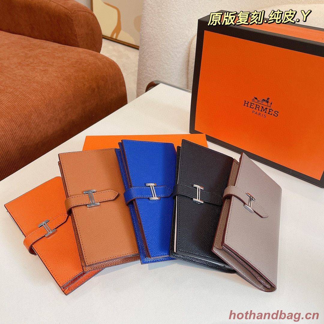 Hermes Bearn Japonaise Bi-Fold Wallet Espom Leather A208