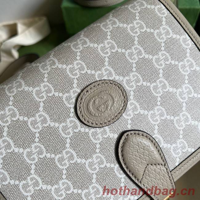 Gucci Mini shoulder bag with Interlocking G 671620 Beige