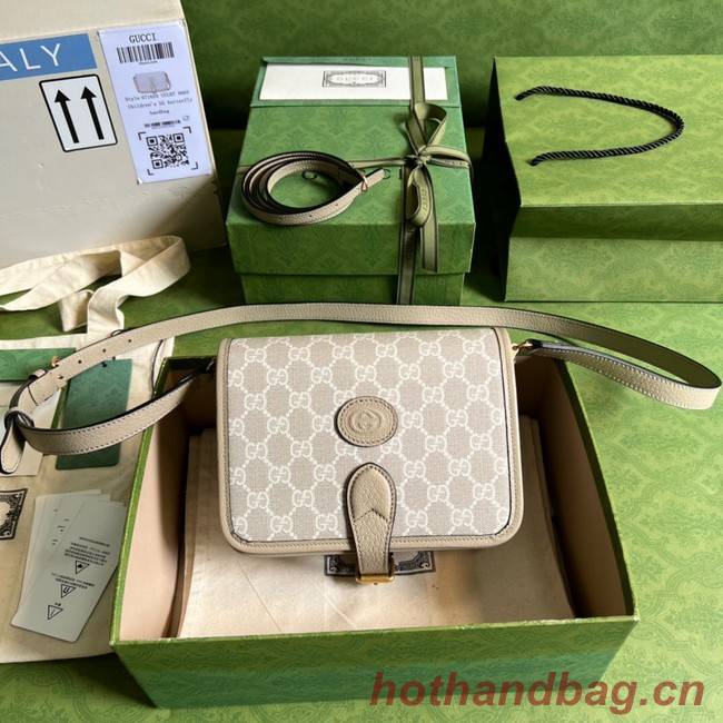 Gucci Mini shoulder bag with Interlocking G 671620 Beige