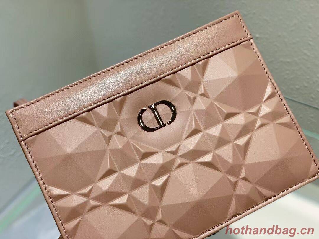 DIOR MINI BOBBY BAG Cannage Calfskin C2806 pink