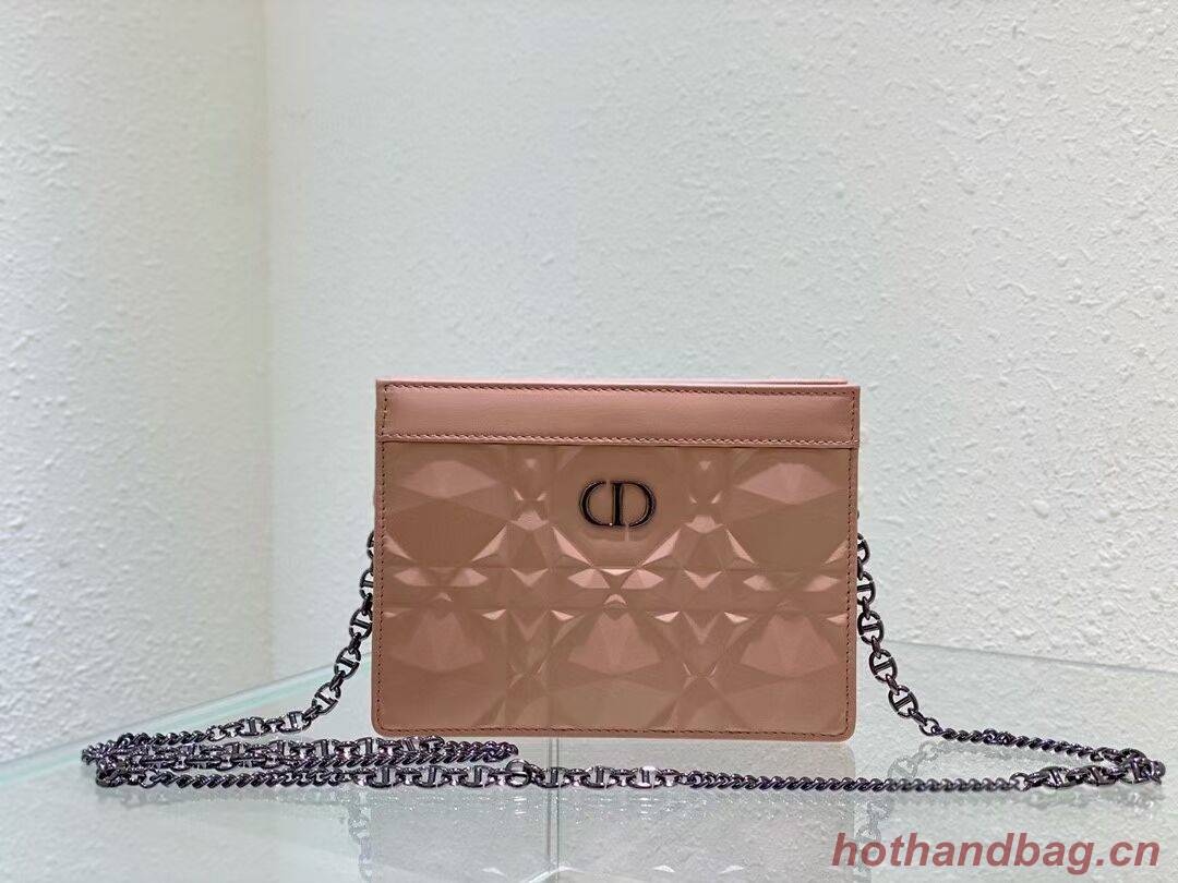 DIOR MINI BOBBY BAG Cannage Calfskin C2806 pink