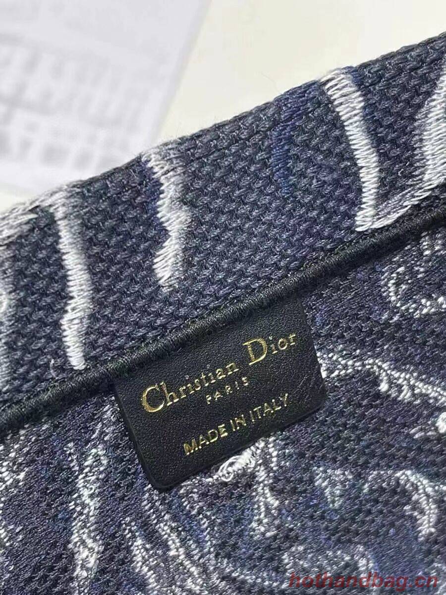 DIOR BOOK TOTE Embroidery C1286-32 blue