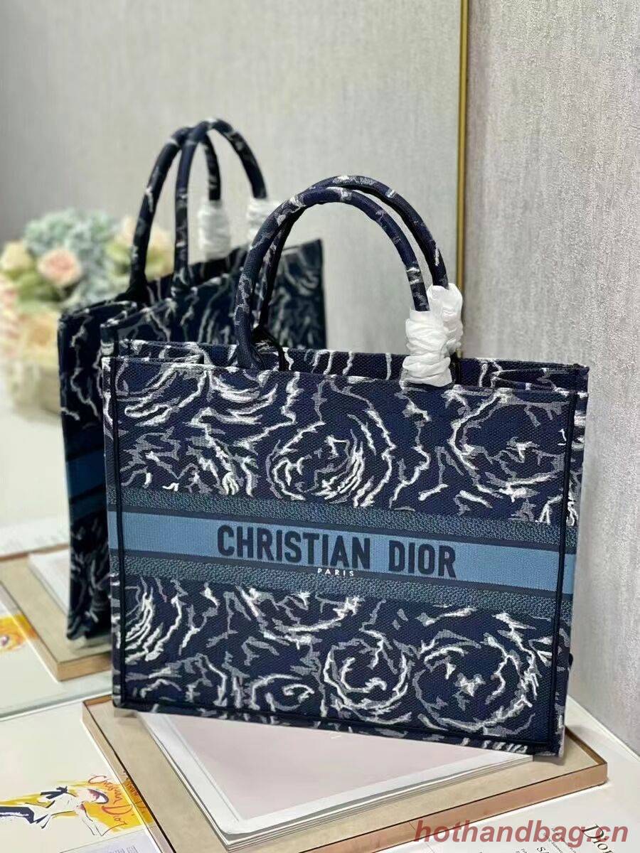 DIOR BOOK TOTE Embroidery C1286-32 blue