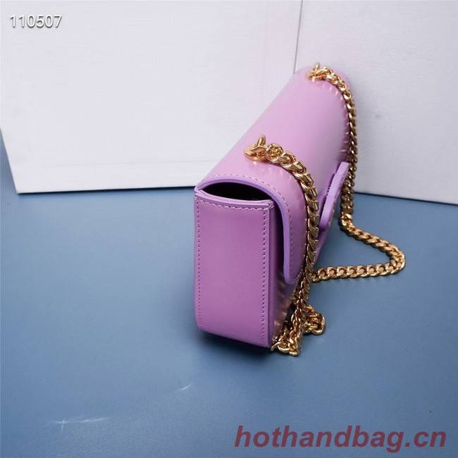 Celine CHAIN SHOULDER BAG TRIOMPHE IN SHINY CALFSKIN 199243 MAUVE