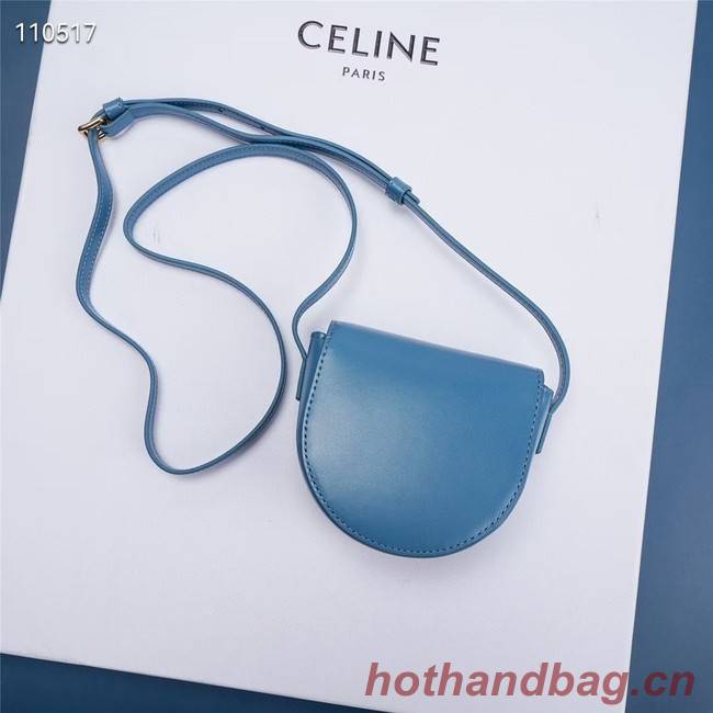 Celine FOLCO CUIR TRIOMPHE IN SMOOTH CALFSKIN 10J303 BLUE