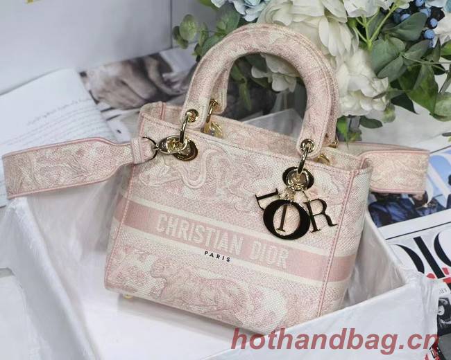 Dior MEDIUM LADY D-LITE BAG Embroidered M0565-16