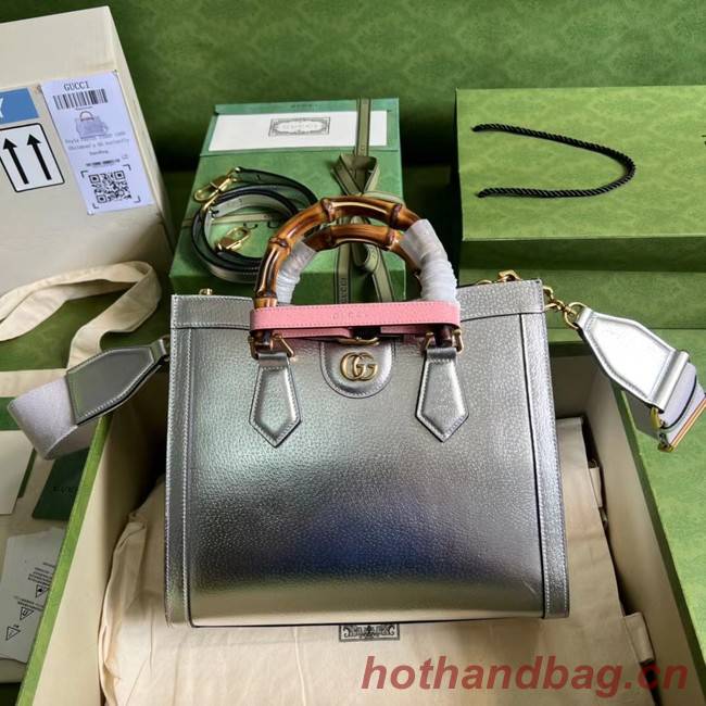 Gucci Diana small tote bag 702721 Silver