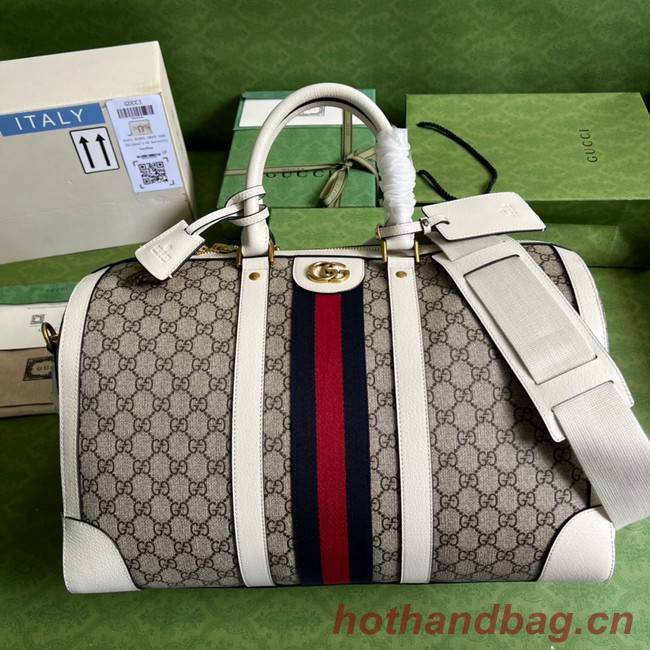 Gucci Jumbo GG large duffle bag 696039 white