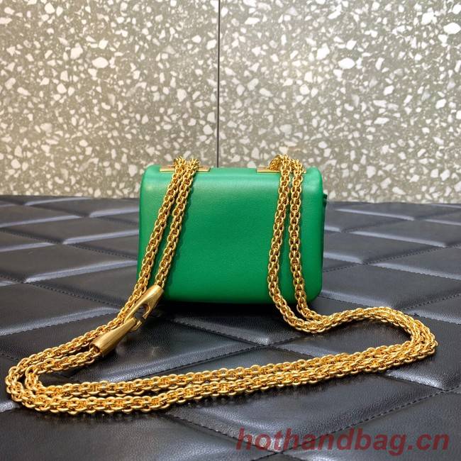 VALENTINO GARAVANI mini One Stud Sheepskin Shoulder Bag XW0P0X98H green