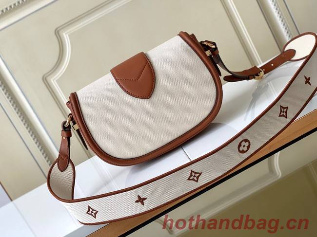 Louis Vuitton Taurillonleather and canvas trim M59446 brown