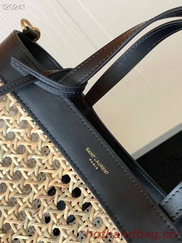 SAINT LAURENT Woven tote 655161 black