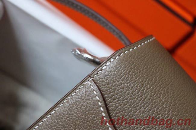 Hermes Roulis 19cm Evercolor 9D H9003 dark gray&Silver