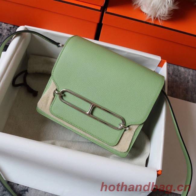 Hermes Roulis 19cm Evercolor 9D H9003 light green&Silver