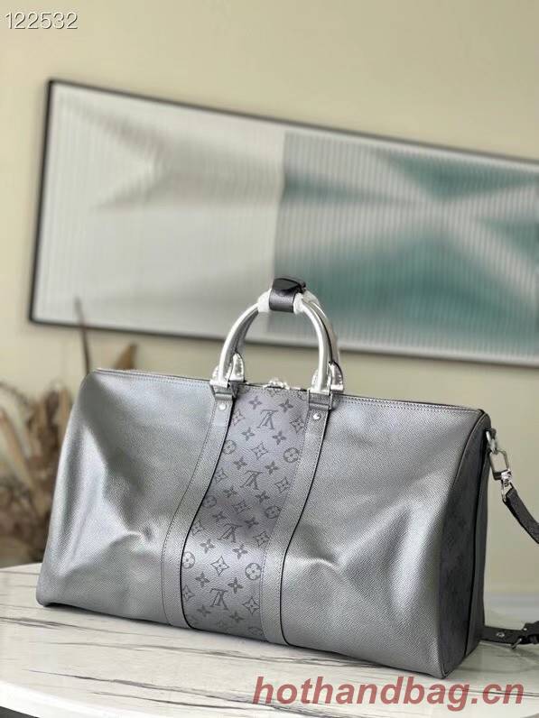 Louis Vuitton KEEPALL BANDOULIERE 50 M53766 gray