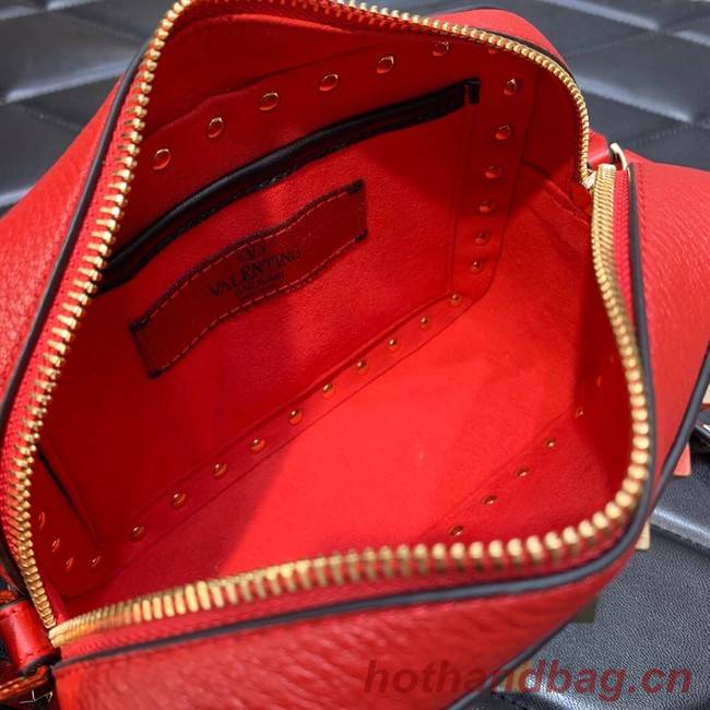 VALENTINO GARAVANI Calf leather bag 7719 red