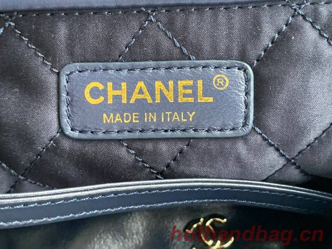 CHANEL 22 HANDBAG Denim AS3261 blue&white