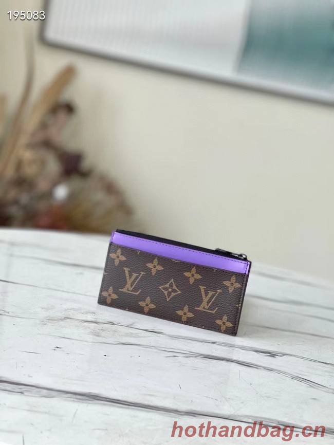 Louis Vuitton COIN CARD HOLDER M81627 purple