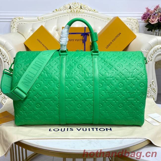 Louis Vuitton KEEPALL BANDOULIERE 50 M20963 green