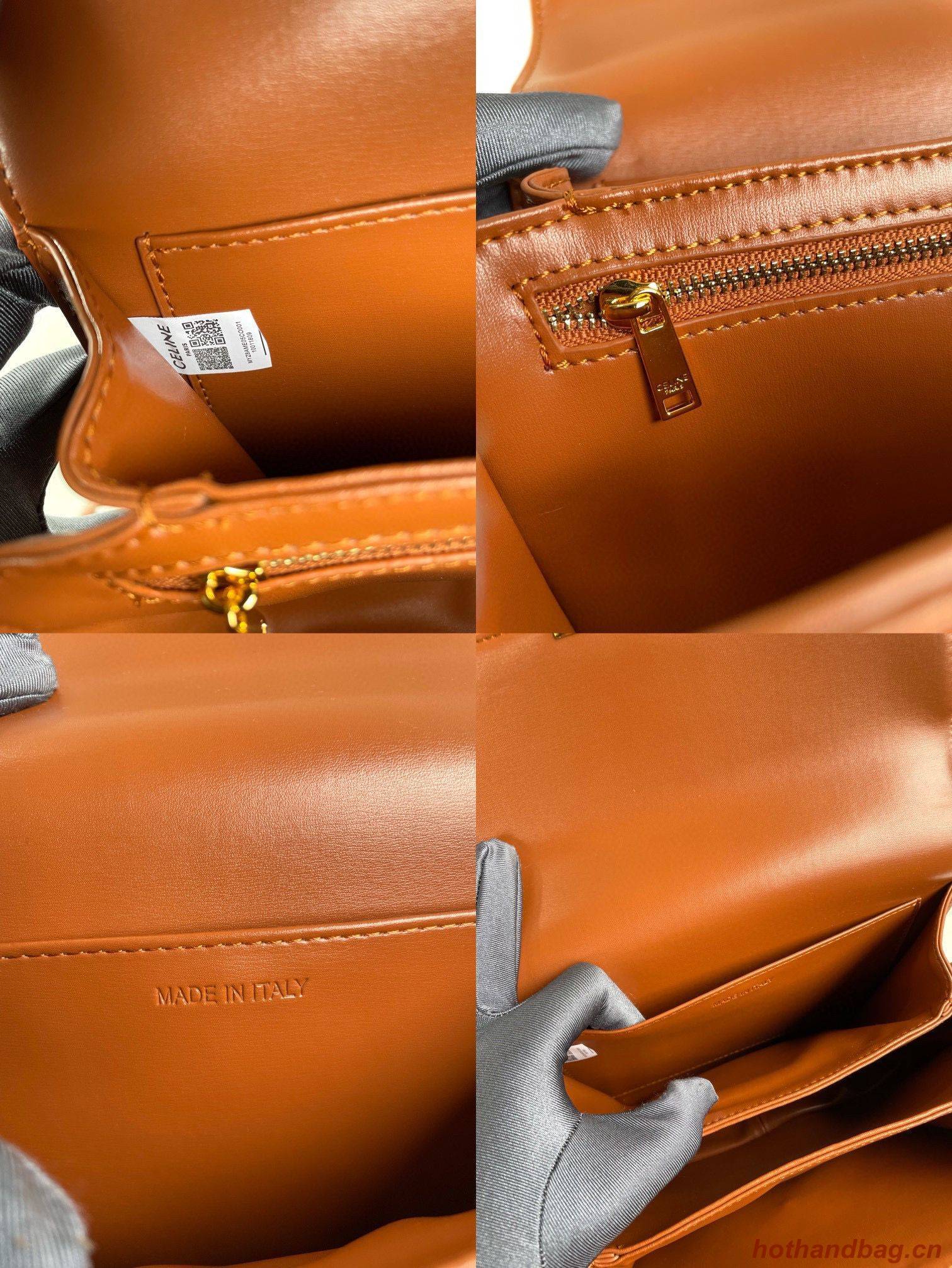 Celine TEEN TRIOMPHE BAG CALFSKIN MINERAL C8006 Brown