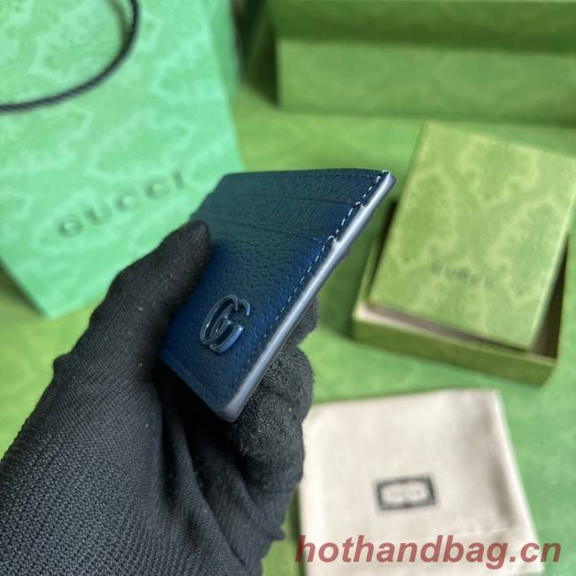 Gucci GG Marmont card case 657588 blue