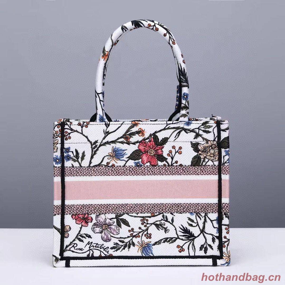 Small DIOR BOOK TOTE Multicolor Mille Fleurs Embroidery M1297ZW