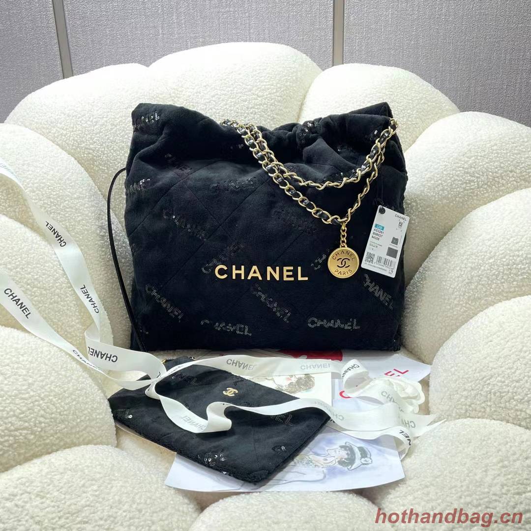 CHANEL 22 HANDBAG AS3261 Black