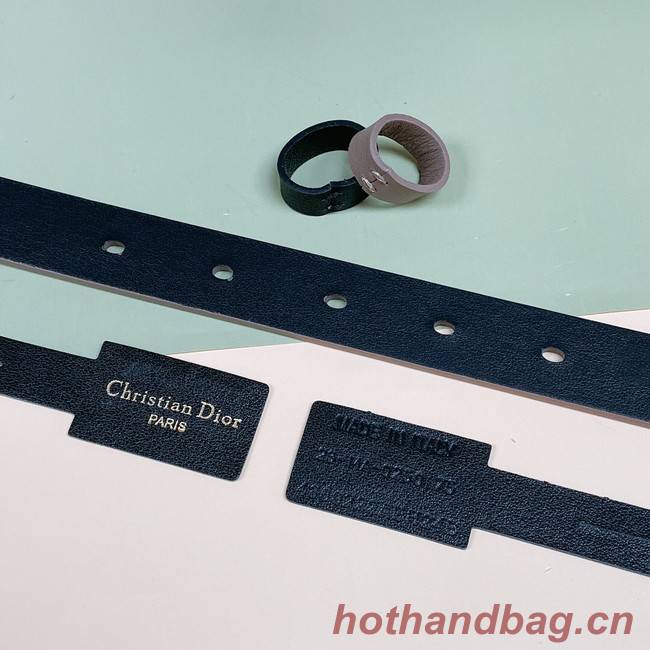 DIOR 30 MONTAIGNE REVERSIBLE BELT Calfskin 20 MM B0179U