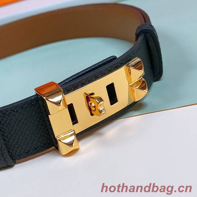 Hermes Leather Belt 24MM 26994