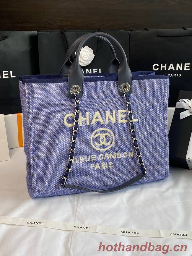 Chanel LARGE SHOPPING BAG A66941 blue&white