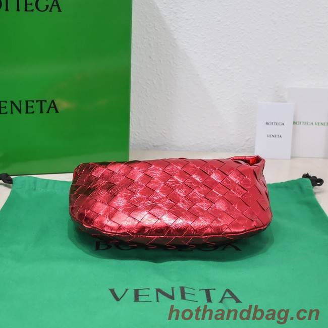 Bottega Veneta Mini intrecciato leather top handle bag 651876 red