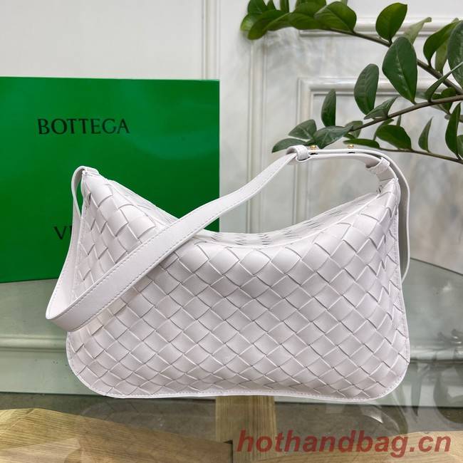 Bottega Veneta Intreccio leather shoulder bag 690226 white