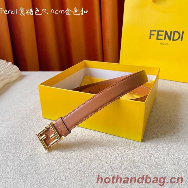 Fendi Leather Belt 20MM 2777