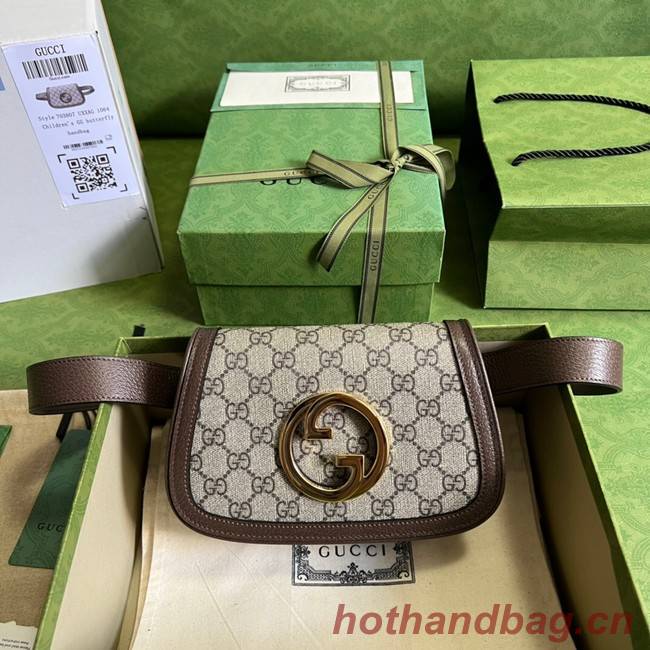 Gucci GG Marmont belt bag 703807 brown