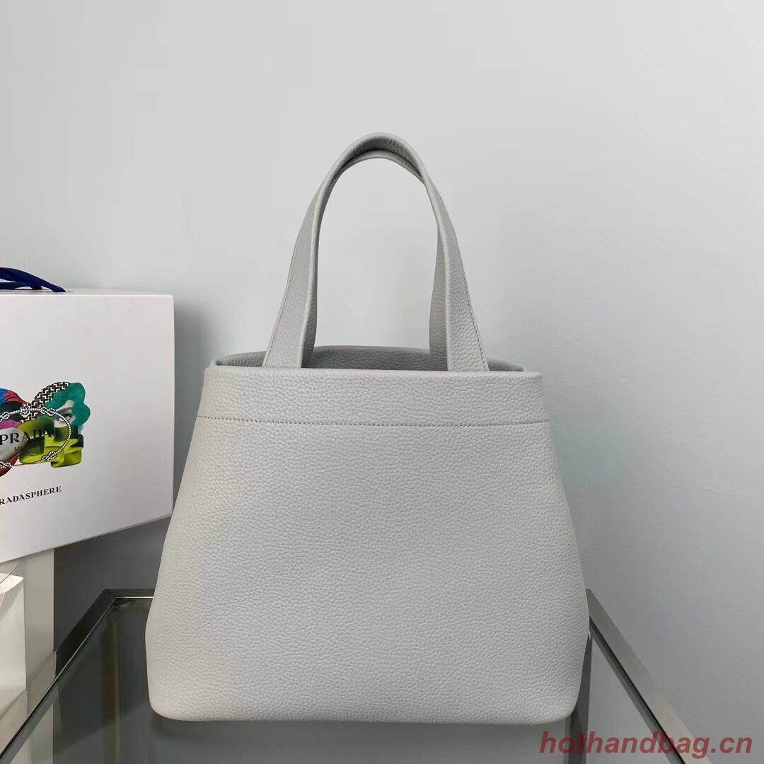 Prada leather tote bag 1AG833 gray