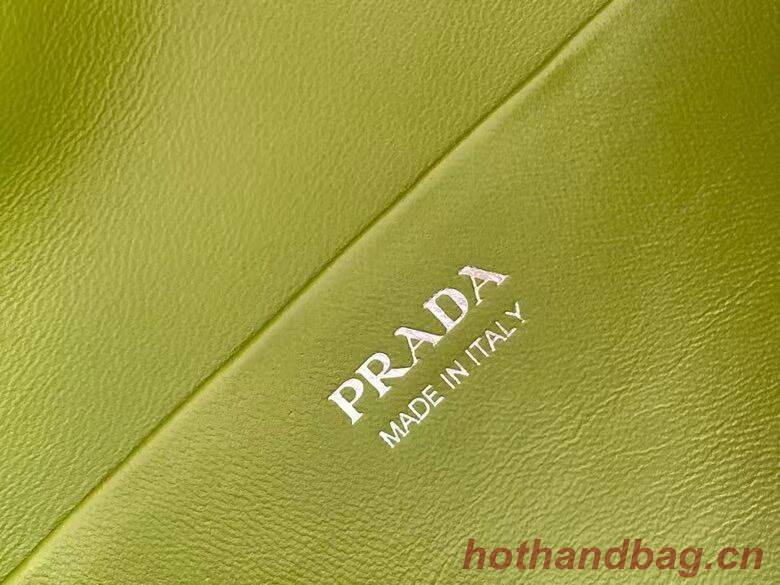 Prada Small leather Supernova handbag 1BA366 green