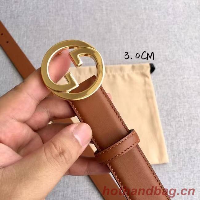 Gucci Blondie 30MM leather belt 703148-2