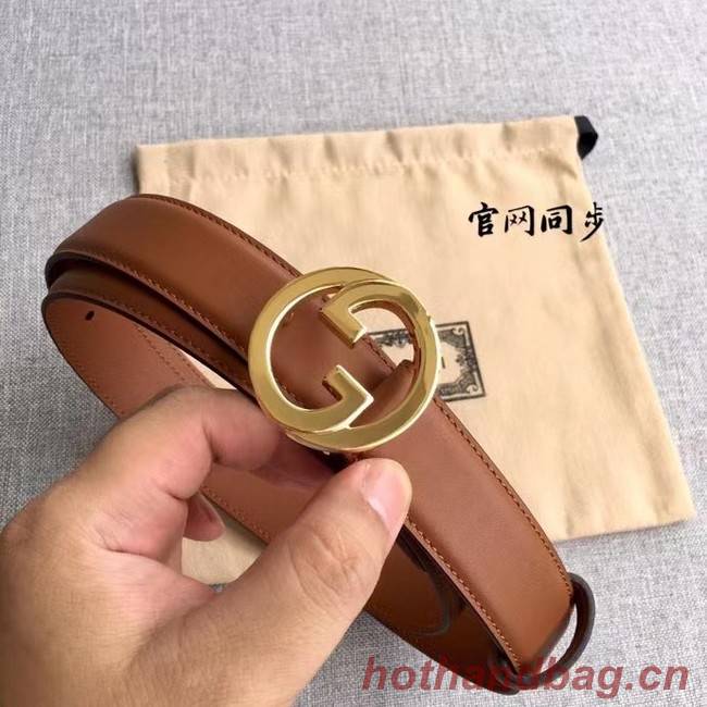 Gucci Blondie 30MM leather belt 703148-2