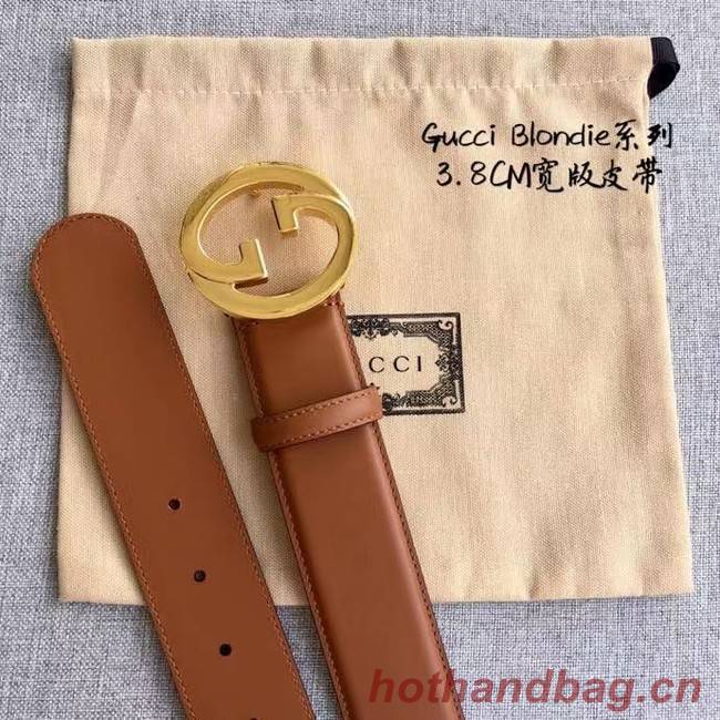 Gucci Blondie 38MM leather belt 703147-1