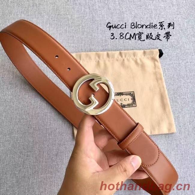 Gucci Blondie 38MM leather belt 703147-2