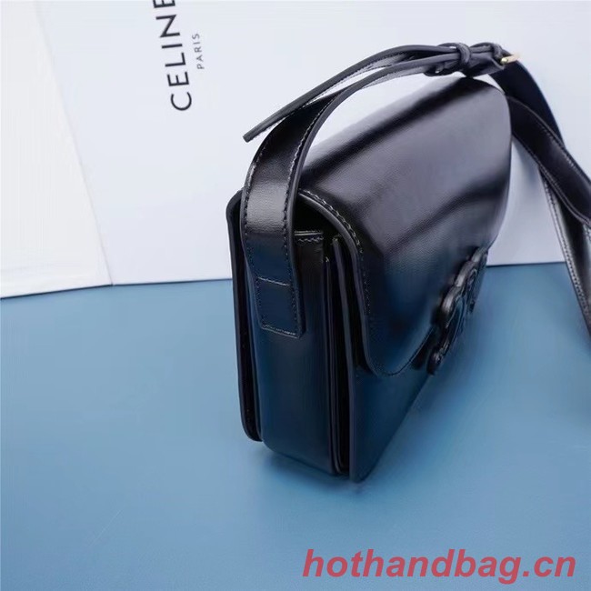 Celine TEEN CLASSIC BAG IN BOX CALFSKIN 199223 BLACK