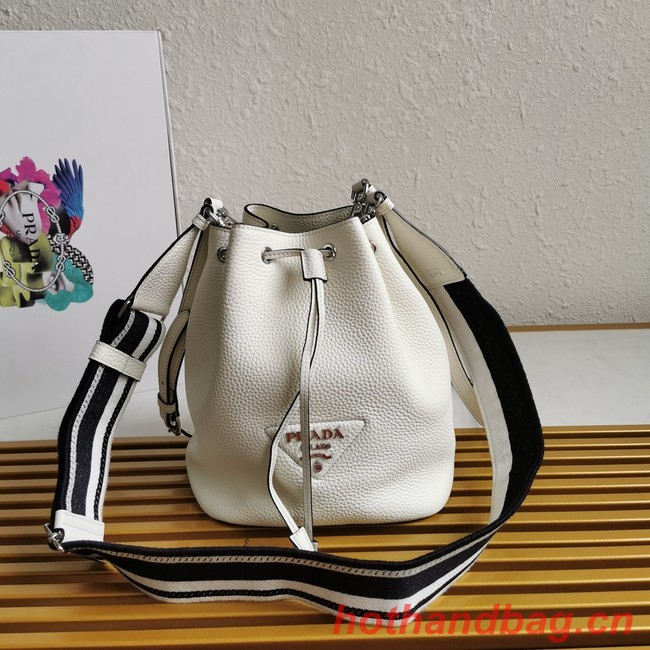 Prada leather Shoulder Bag 1BE060 white