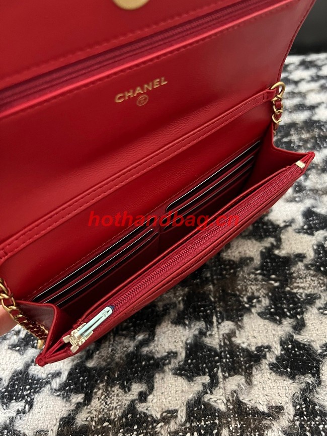 Chanel WALLET ON CHAIN AP3035 red