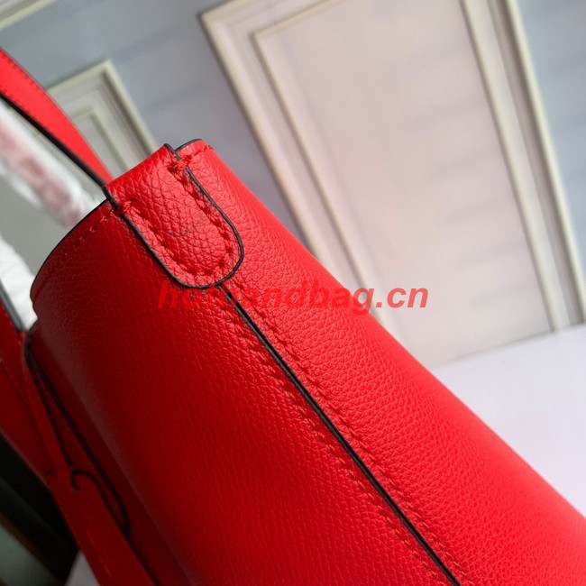 BurBerry Leather Shoulder Bag 6351 red