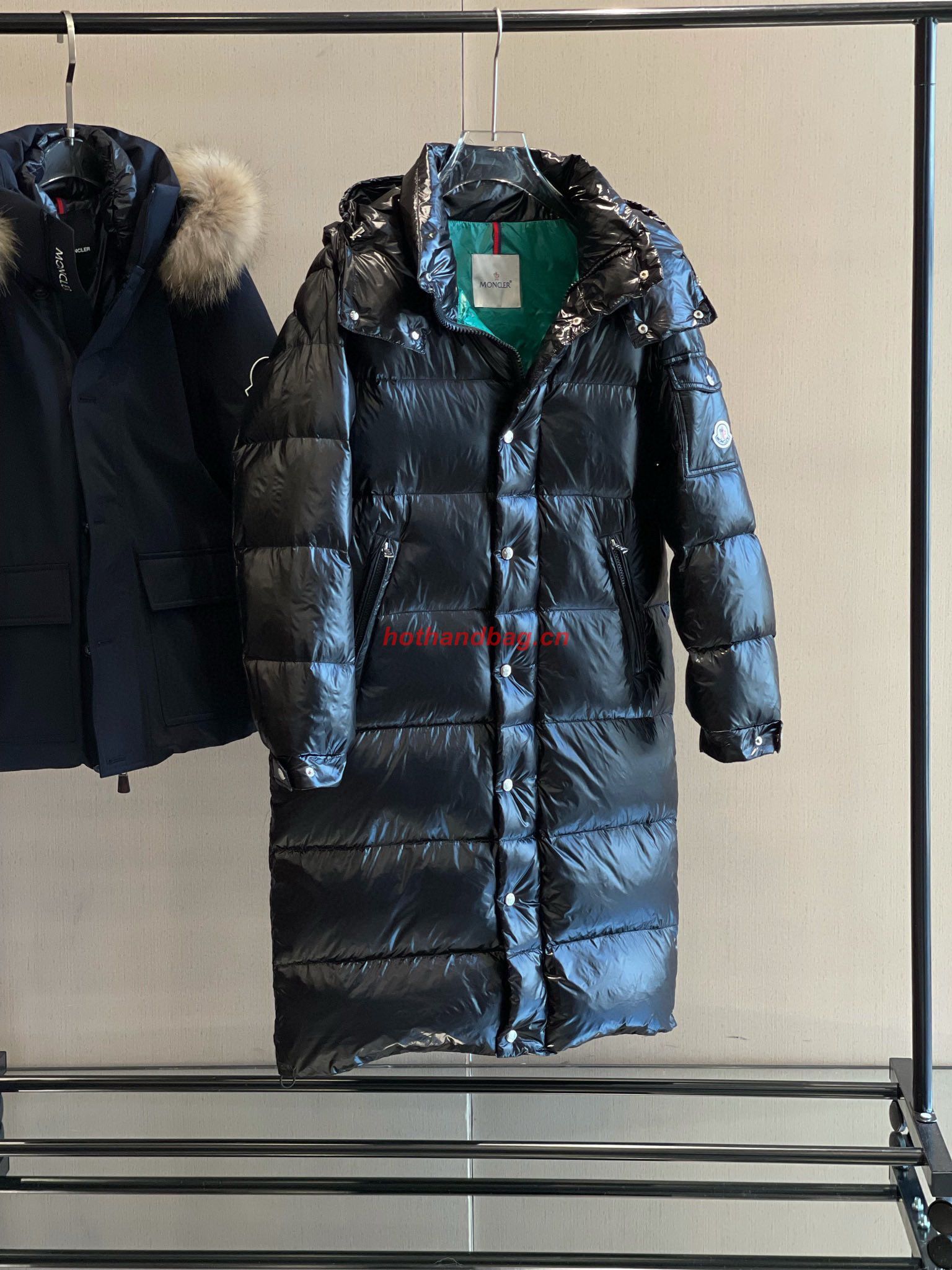 Moncler Women Style Top Quality Long Down Coat MC302719 Black