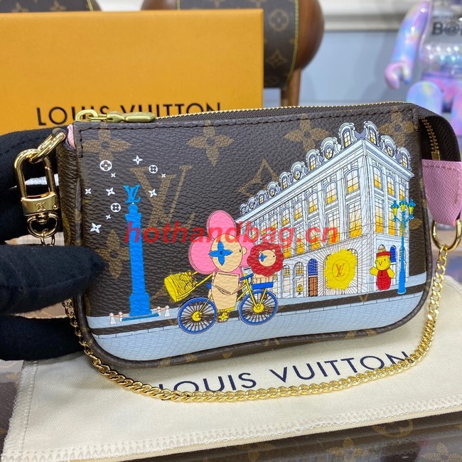 Louis Vuitton MINI POCHETTE ACCESSOIRES M81637 pink